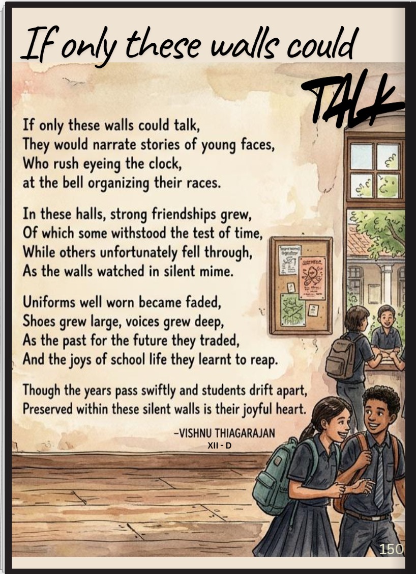 If Only These Walls Could Talk — published in Jeevana School Newsletter